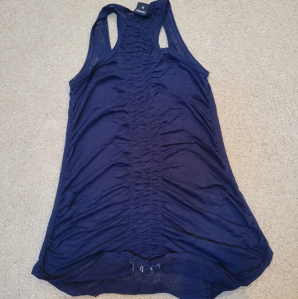 Navy Burnout Racerback Tank - Picture 3 of 7